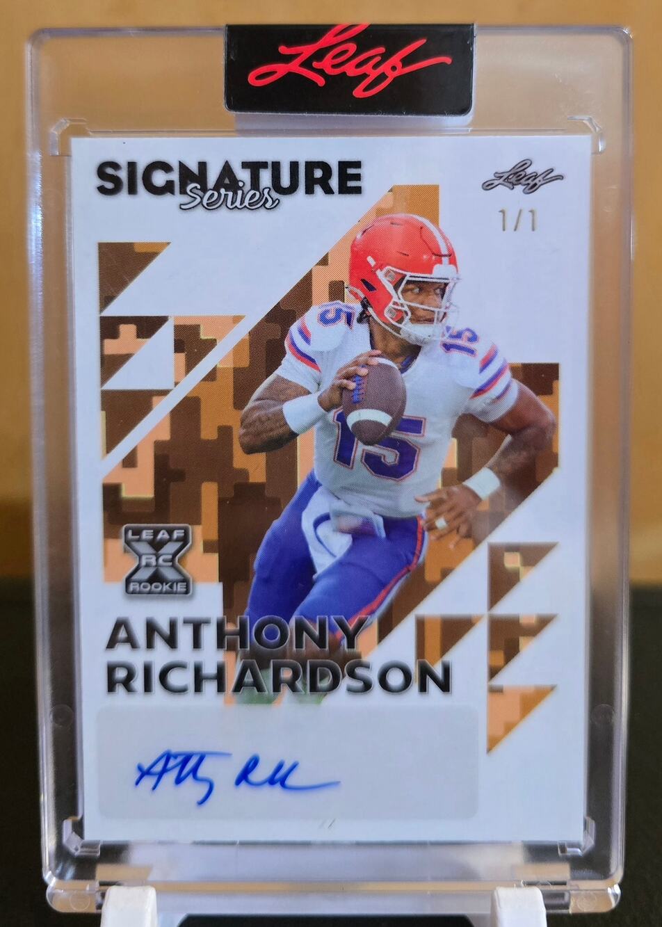2023 Leaf Rookie Anthony Richardson Auto (No# 1/1)